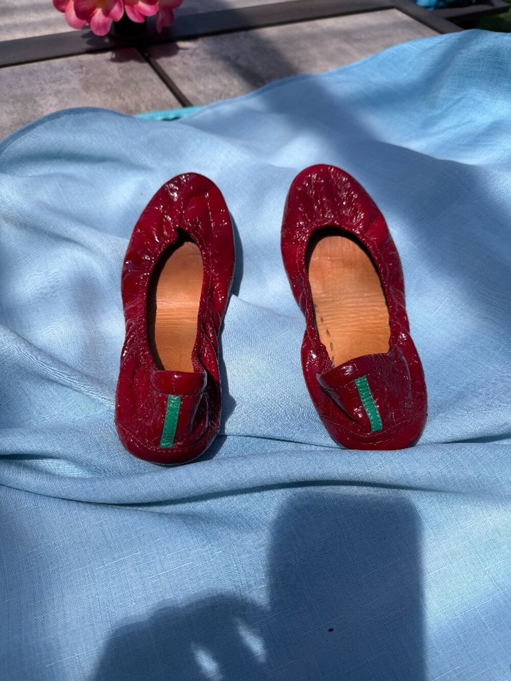 Tieks size 8 Red Croc